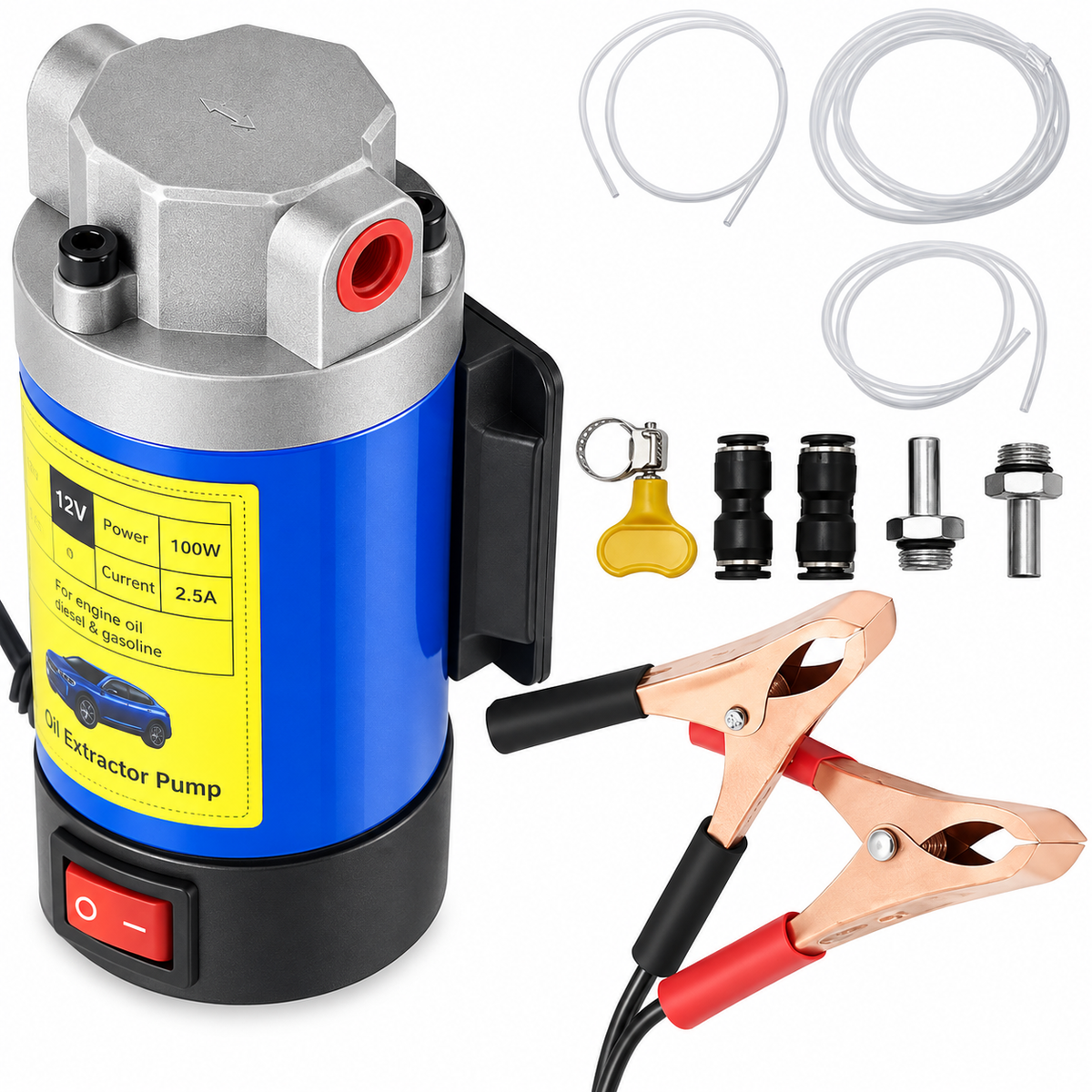 💪 HOT DEAL | 12V 100W Oil Transfer Pump – 1–4 L/min Portable Engine Oil Extractor for DIY Maintenance