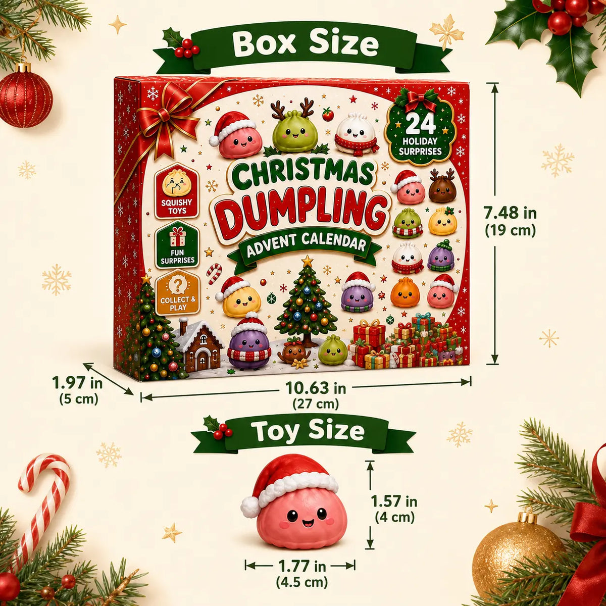 π
CHRISTMAS SPECIAL | 24 Days of Mini Squishies β Cute 2026 Advent Calendar with Daily Dumpling Surprises