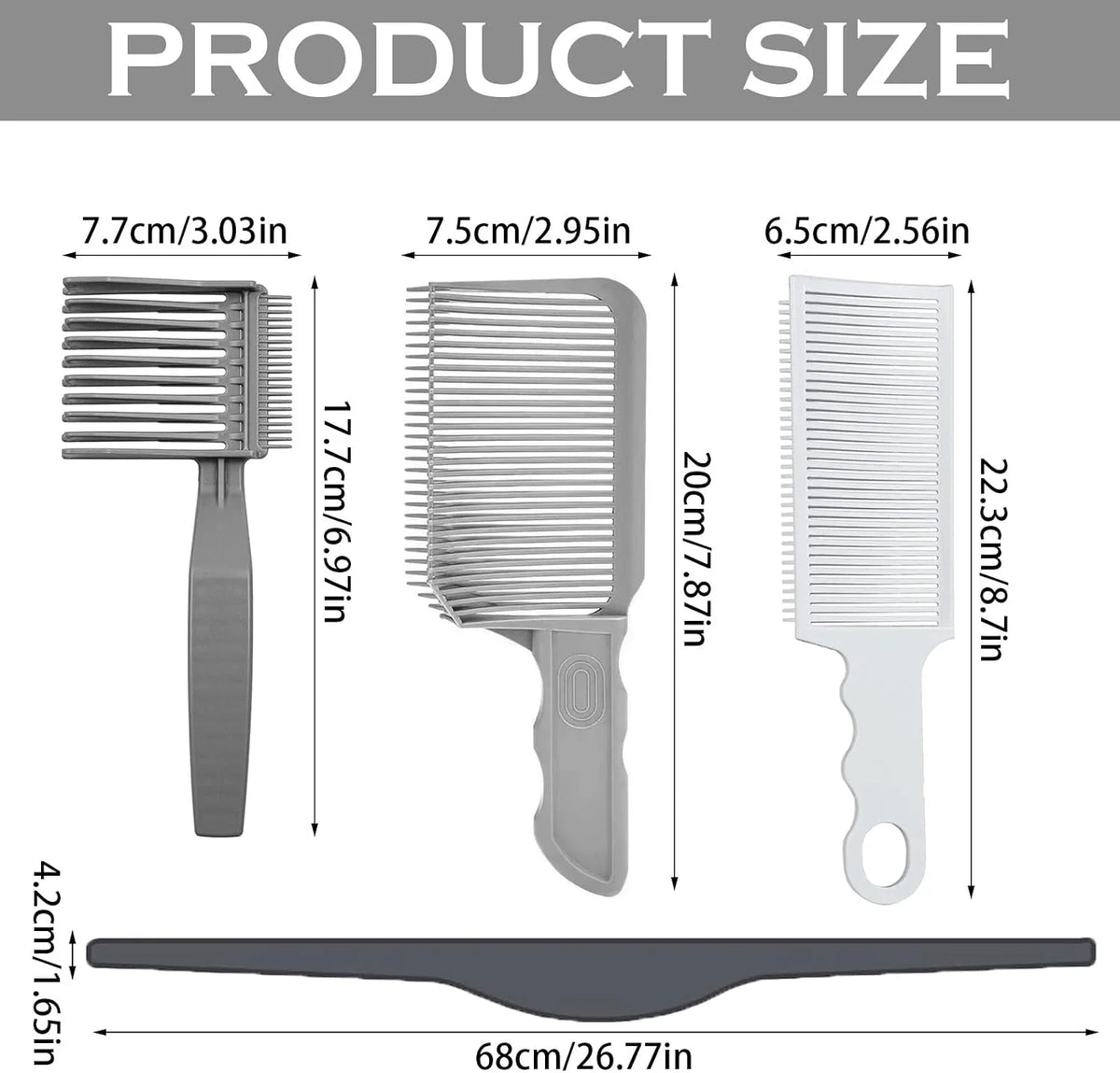 Unisex 4-Piece Hair Cutting Guide & Trimming Kit