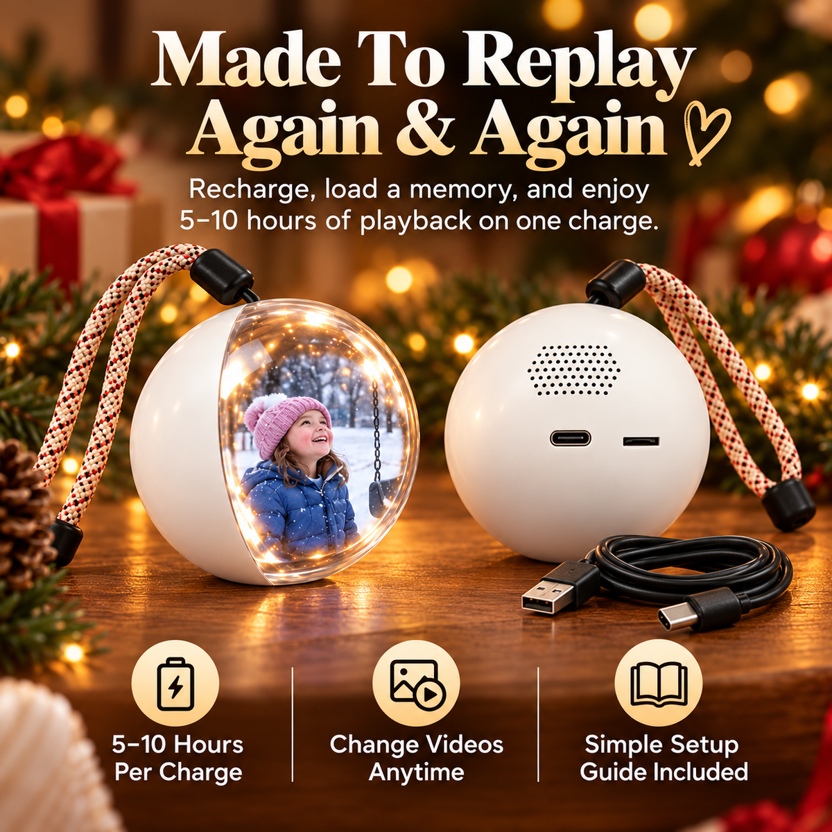 ❤️ Memory Orb™ – Turn Your Favorite Videos Into a Replayable Keepsake 🎞️