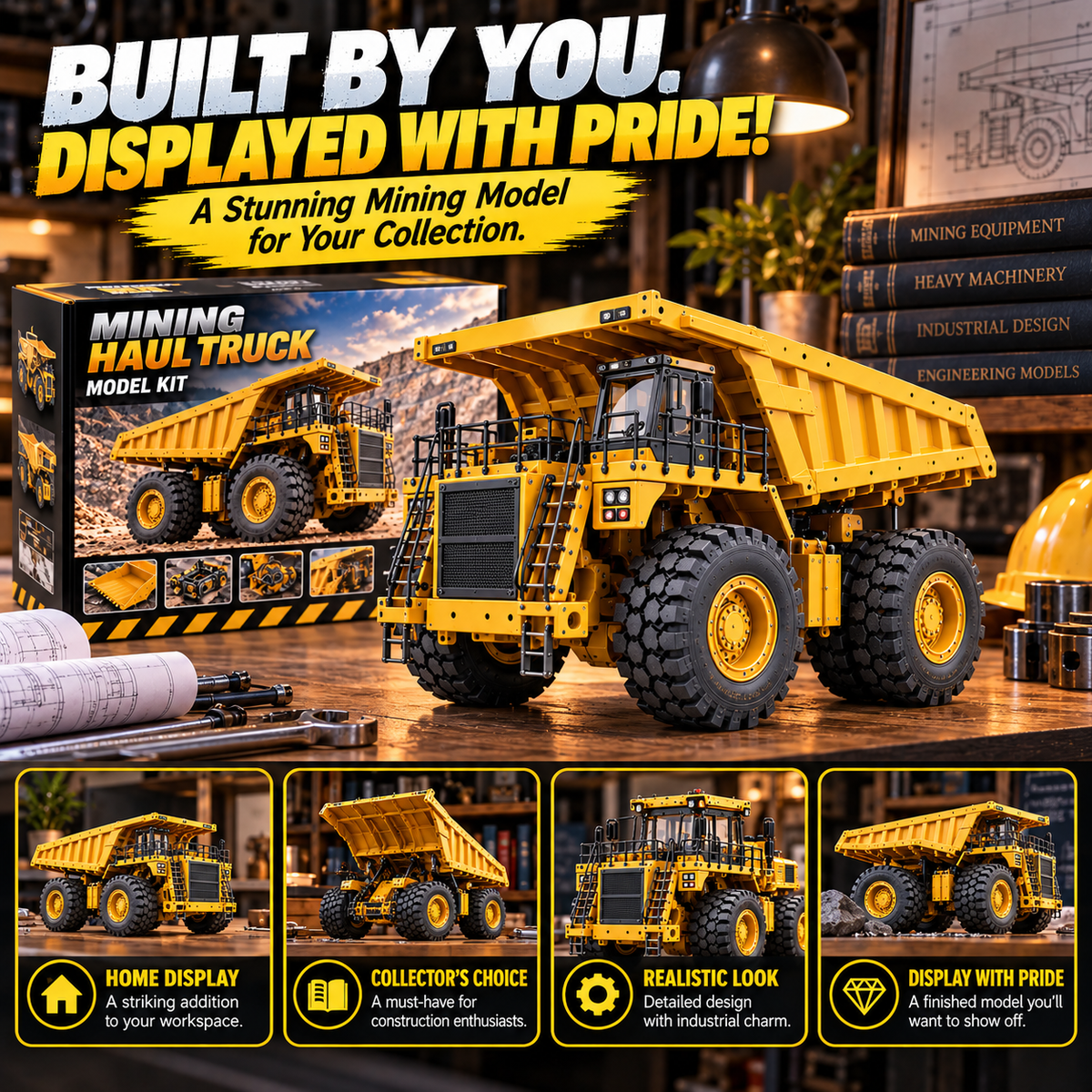 🚜 Mining Haul Truck Model Kit ⚙️ Build Your Own Heavy-Duty Mining Truck