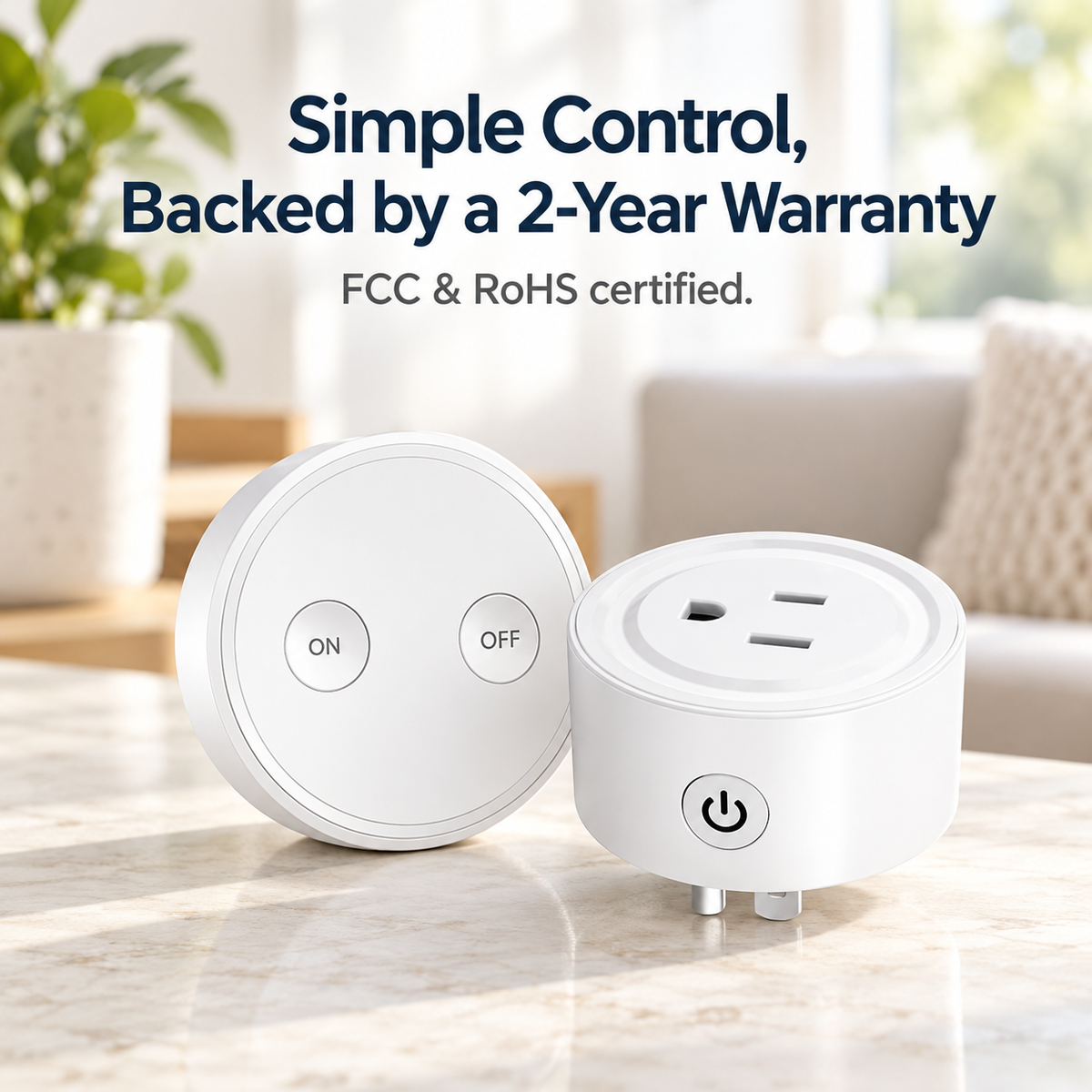 Remote Control Outlet – No App, No WiFi, Just Click
