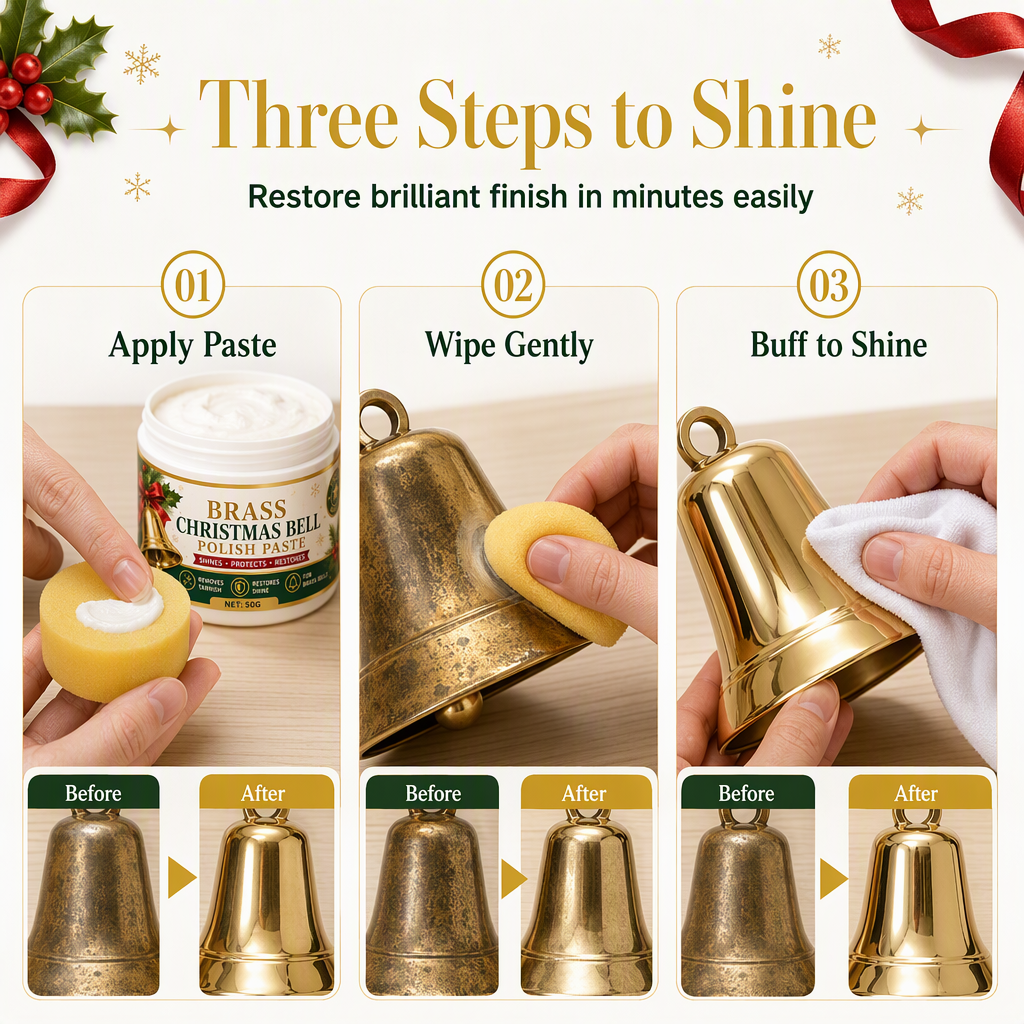 ✨ Brass Bell & Copper Polish Cream - Deep Tarnish & Oxidation Remover