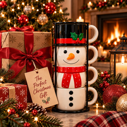 🎄MugMates™ Christmas Mug Set — Sip & Stack