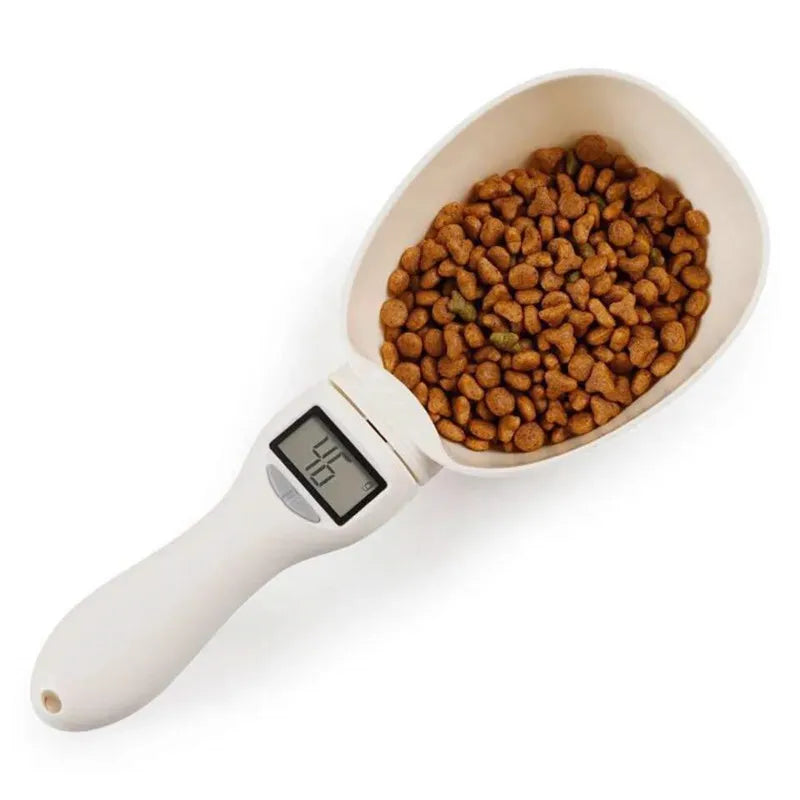 Food Scale Pet Measuring Scoop LCD Electronic Precision Weighing Tool Dog Cat Feeding Digital Spoon Scale Display Kitchen Scale