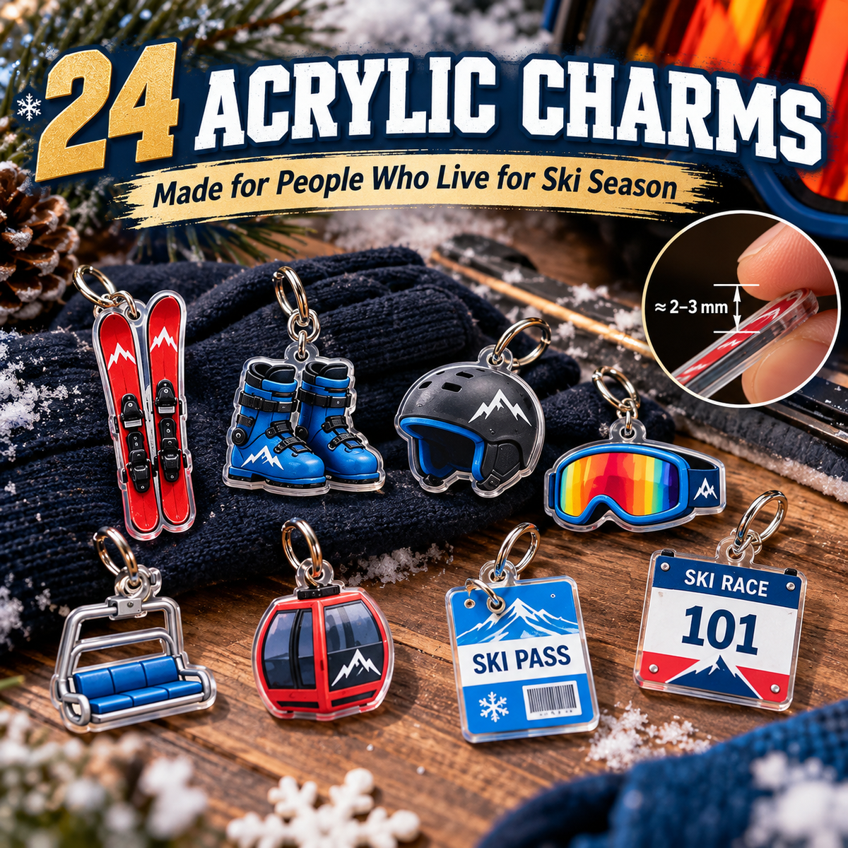🎄⛷️ Skiing Lover Advent Calendar 2026 ❄️ 24 Days of Ski Season Surprises 🎁✨