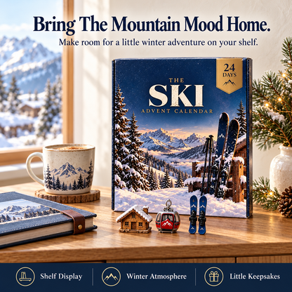 ⛷️ Ski Advent Calendar 2026 – 24 Day Alpine Christmas Countdown 🎄 | Skier & Snow Lover Gift 🎁