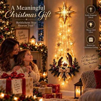 Bethlehem Star of Faith™ – Lighted Nativity Christmas Wall Decor