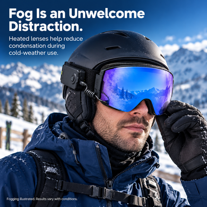 🎄 Heated Anti-Fog Ski Goggles –❄️ A Christmas Gift for Snow Lovers 🎁