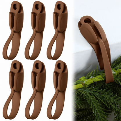 🎄🌿 No-Drill Christmas Garland Hangers ✨🏡 | Flexible Silicone Hooks for Mantels & Staircases