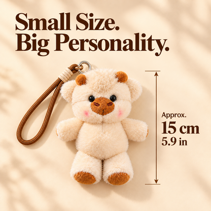 Your Bag’s Cutest Plus-One 🐮✨ Mini Plush Animal Bag Charm