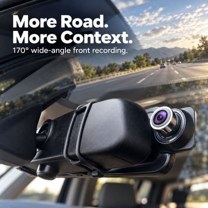 👆 One Tap. Two Views. — Front & Rear Touchscreen Mirror Dash Cam