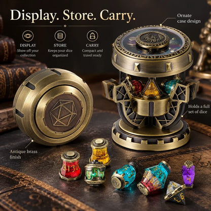 ⚗️ Alchemist DND Dice Set | 7-Piece Metal RPG Dice with Potion-Inspired Design & Collector Chalice 🎲