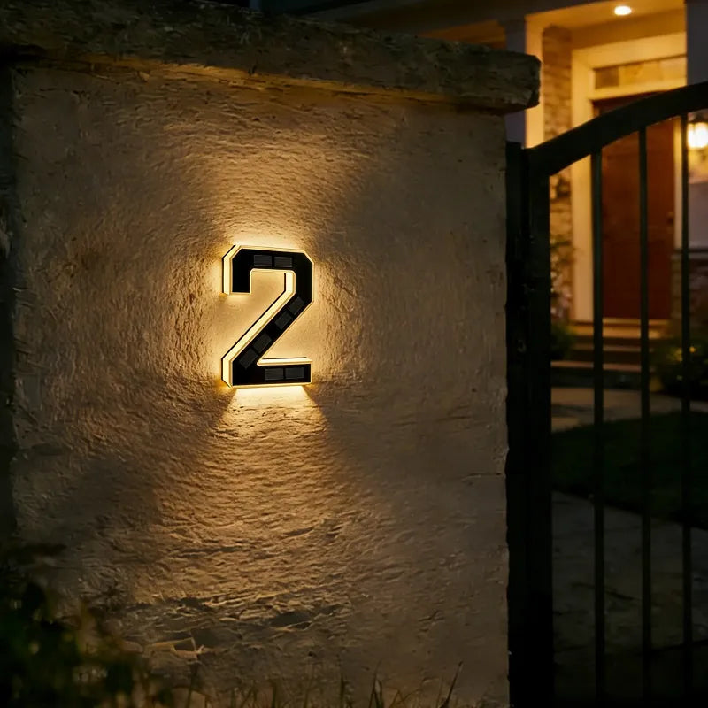 Make Your Home Easy to Find ✨ Solar LED House Numbers