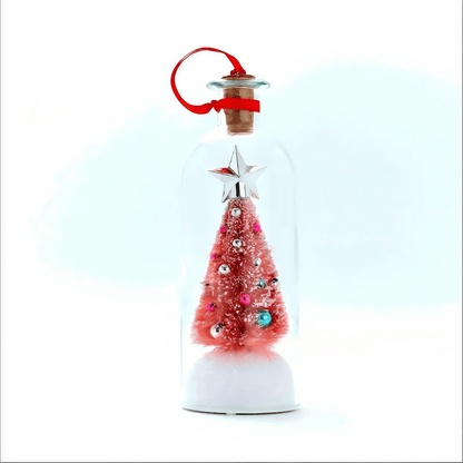 🎁Personalized Voice Recording Christmas Tree Glass Bottle Ornament