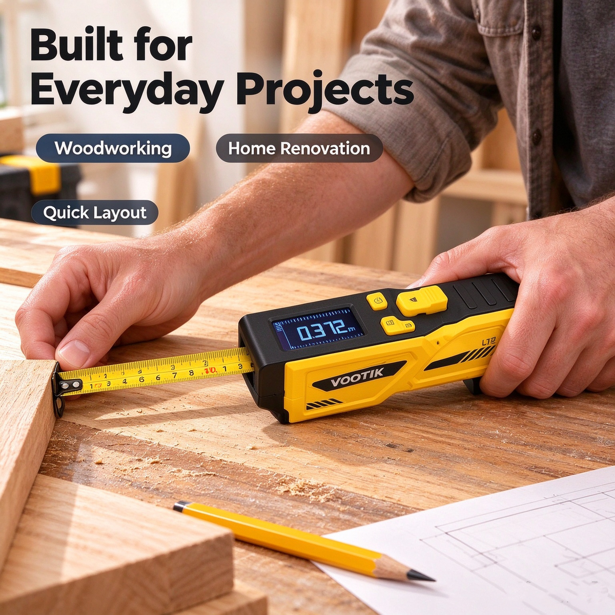 Digital Laser Tape Measure – Fast, Easy & Precise Measurements
