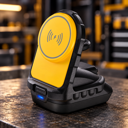 DEWALT 2-in-1 Magnetic Wireless Charger for Phone & Apple Watch