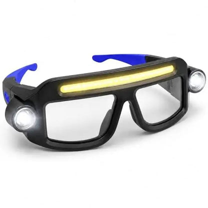 🔦 Rechargeable LED Headlamp Glasses ✨ Hands-Free Lighting with Wave Control!