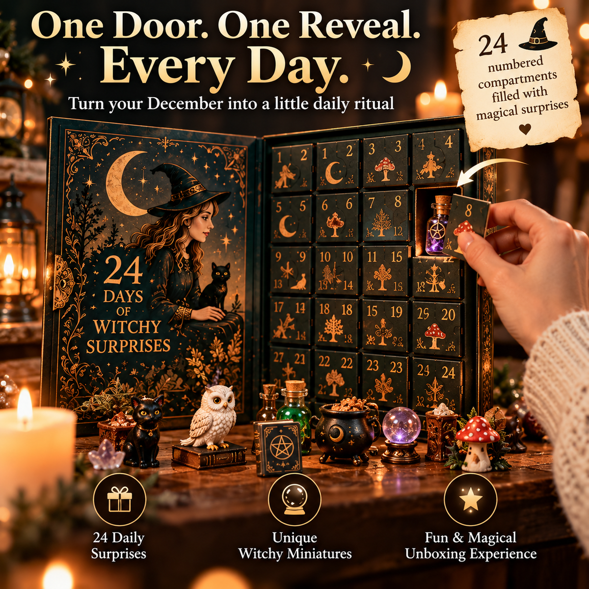 🌙🔮 Woodland Witch Advent Calendar 2026 – 24 Days of Magical Surprises 🎁