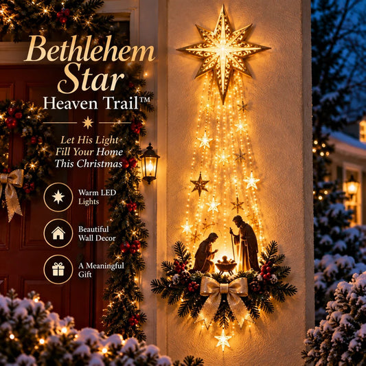 Bethlehem Star of Faith™ – Lighted Nativity Christmas Wall Decor