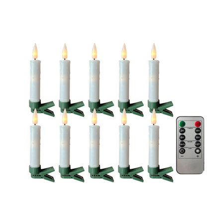 Remote-Controlled Candle Clip Lights 🕯️ – Flameless LED Decorative Set