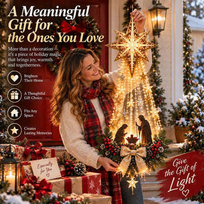 Bethlehem Star of Faith™ – Lighted Nativity Christmas Wall Decor