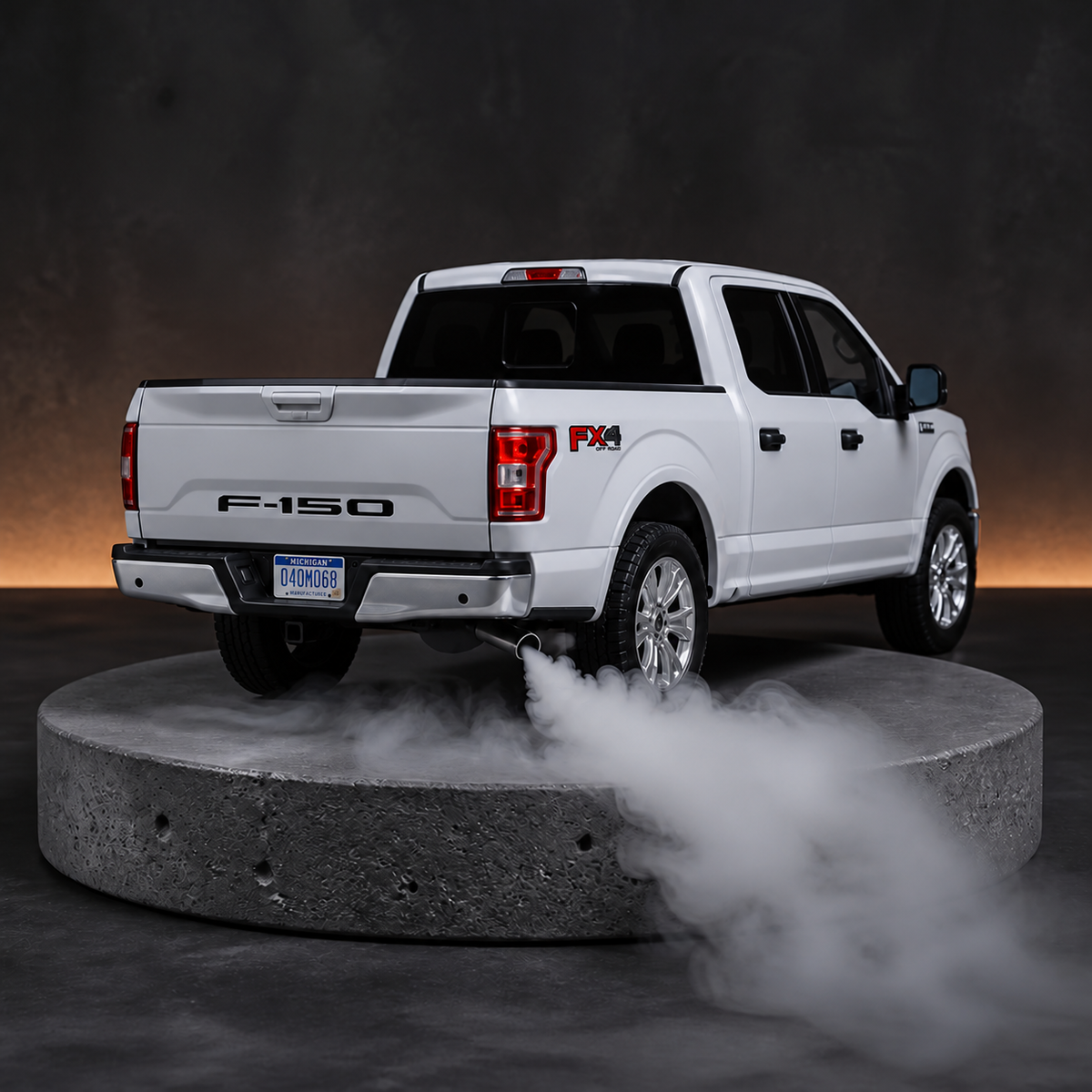LED Pickup Truck Humidifier -Realistic Exhaust Mist,Raptor-Style Model & CoolDesk Decor