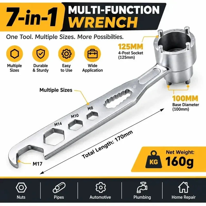🔥LAST DAY 49% OFF - 🛠️🔧4‑Prong Multifunctional Angle Grinder Wrench