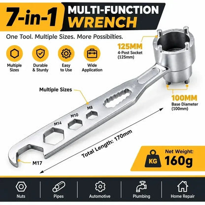 🔥LAST DAY 49% OFF - 🛠️🔧4‑Prong Multifunctional Angle Grinder Wrench