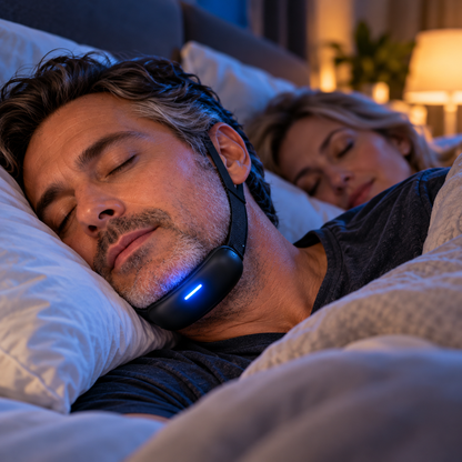 🌙💤 Smart Anti-Snoring Device – Automatic Snore Detection & Gentle Vibration Feedback | USB Rechargeable