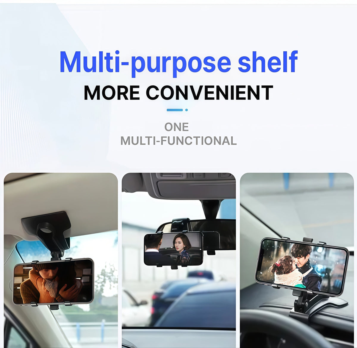 360-Degree Rotatable Car Dashboard Phone Holder