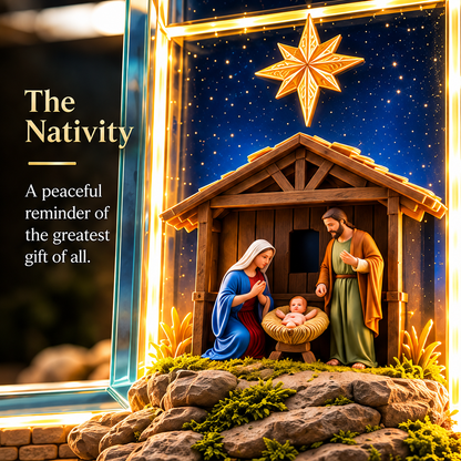 🙏✝️ Jesus Story Cross Lamp – A Gift of Faith, Hope & Love ✨