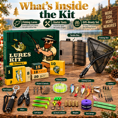 🎣 24 Days of Fishing Surprises – The Ultimate Christmas Gift for Fishing Lovers 🎄