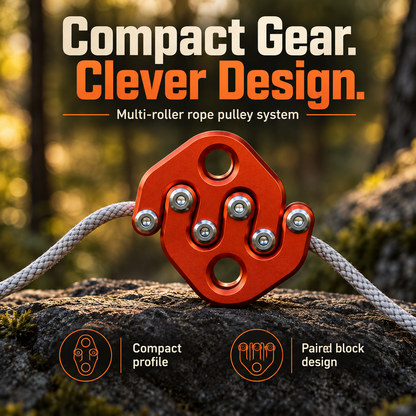 🧗 RopeMaster™ Compact Climbing Pulley ⚙️