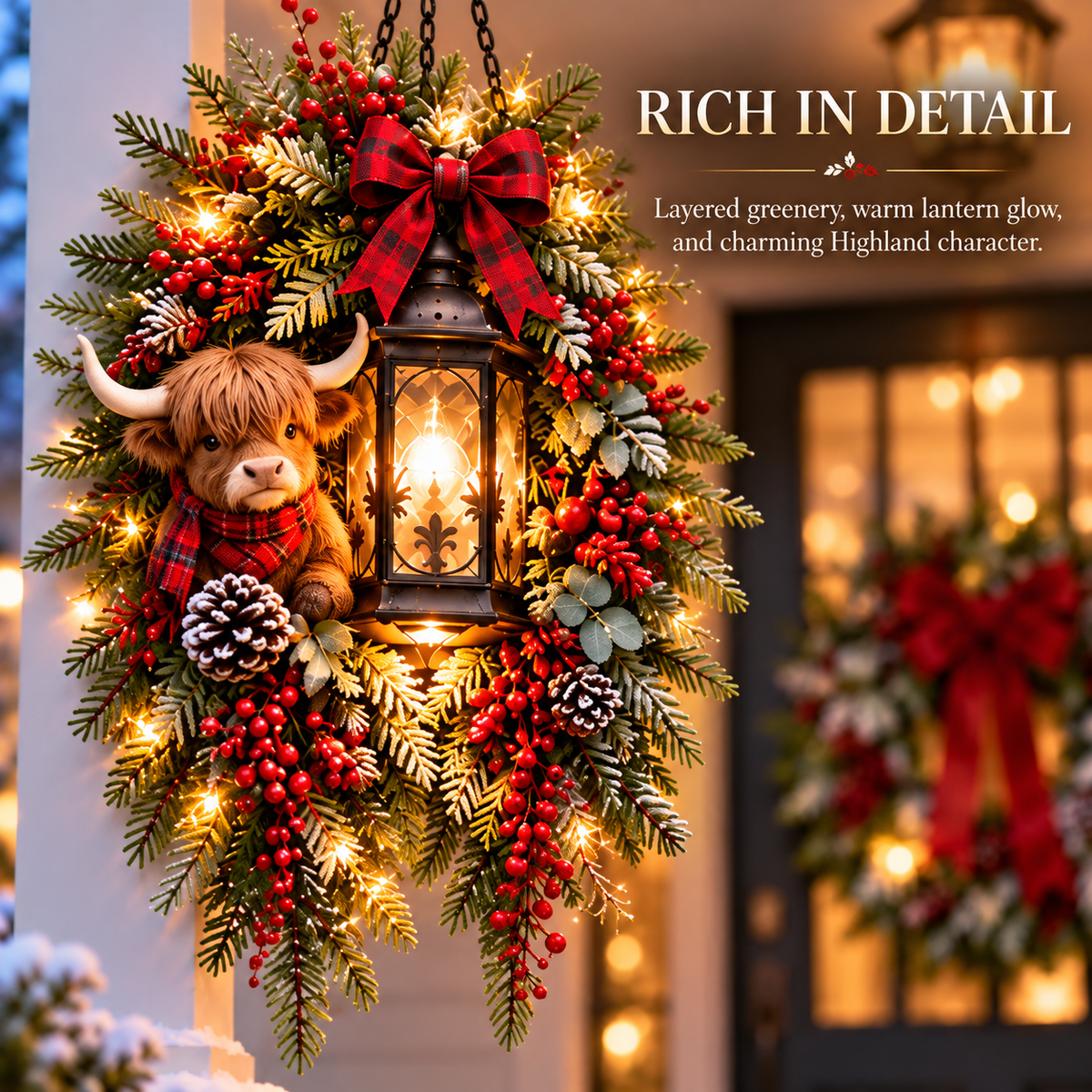 🎄 Light Up the Welcome | Pre-Lit Christmas Porch Lanterns