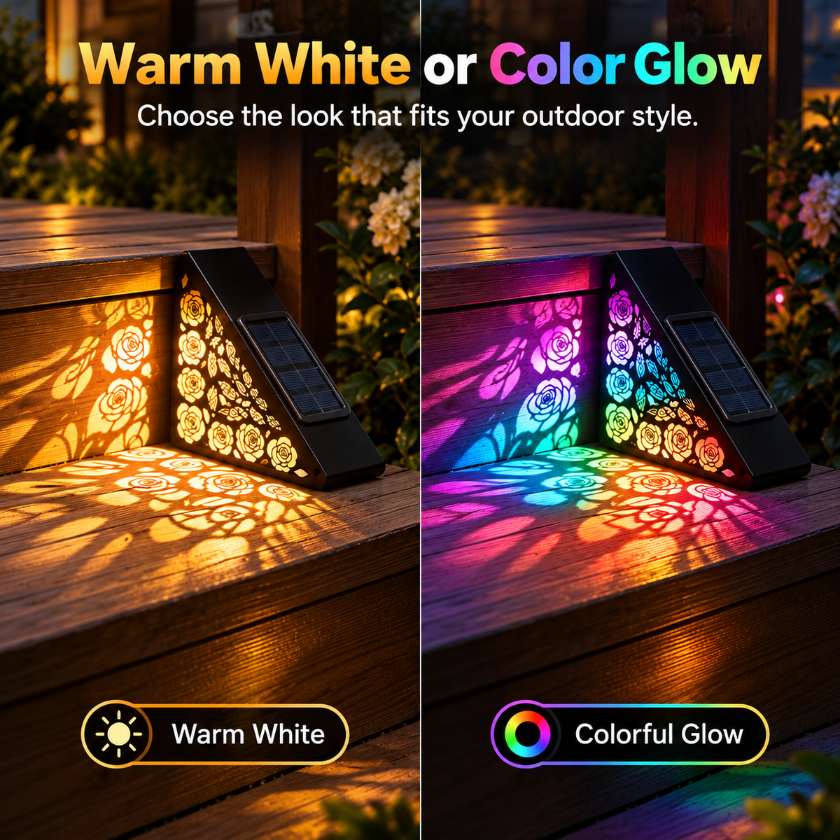 Hot sales🔥2-Pack Solar Step Lights Outdoor