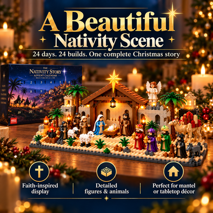 ⛪🎅Nativity Building Advent Calendar | 24 Daily Builds to Create a Complete Christmas Scene✝️