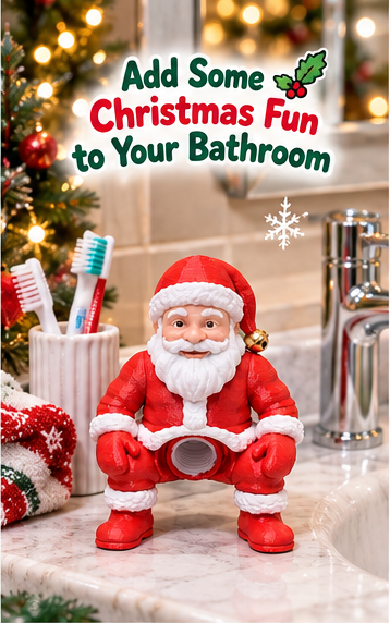 Cheek District - Santa Toothpase Dispenser