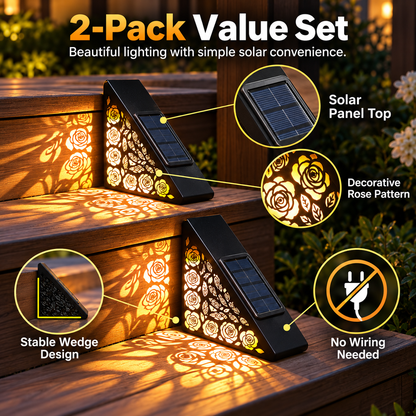 Hot sales🔥2-Pack Solar Step Lights Outdoor