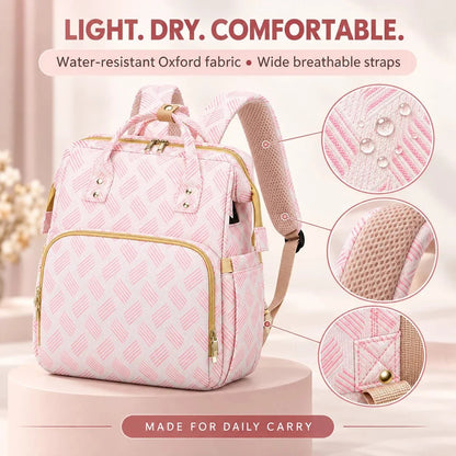 🍼3-in-1 Diaper Bag Backpack with Fold-Out Changing Station🍼