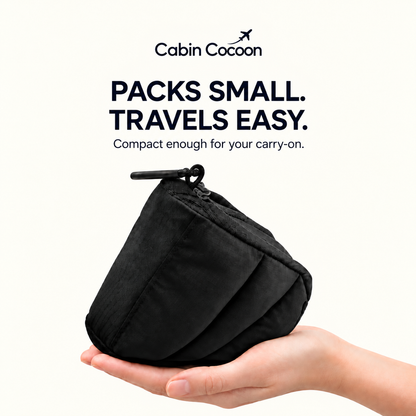 ✈️ 3-in-1 Airplane Sleep Support – No More Head Bobbing 😴 Stay Comfortable on Long Flights