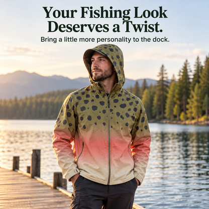 🎣🐟 Fish-Inspired Hooded Jacket — Standout Fishing Style & a Thoughtful Gift for Anglers 🎁