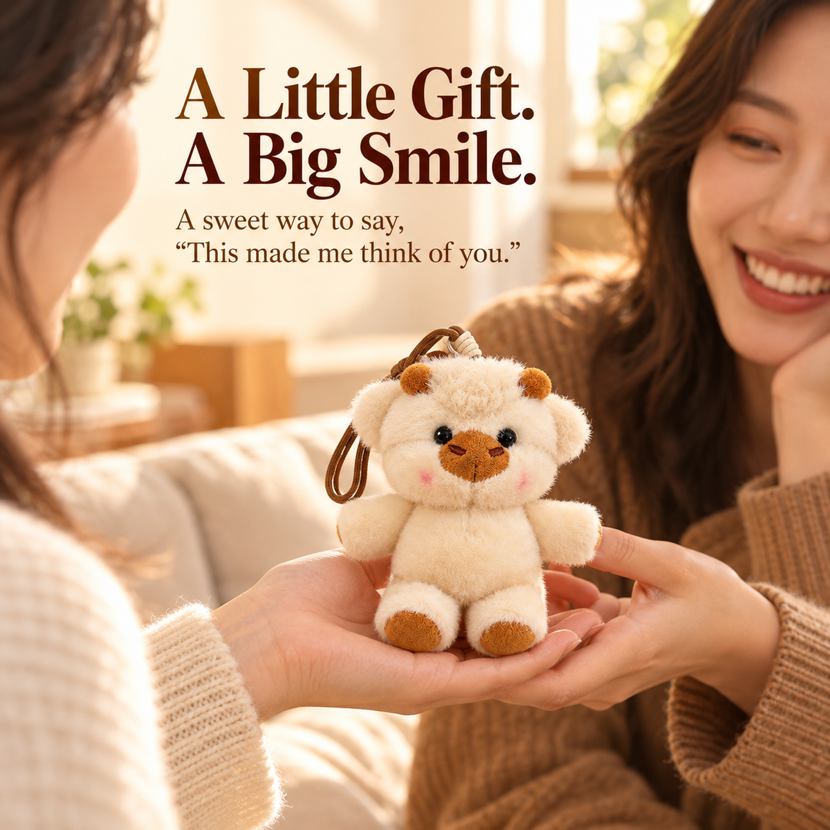 Your Bag’s Cutest Plus-One 🐮✨ Mini Plush Animal Bag Charm