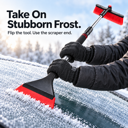 ❄️ 47.2″ Extendable Snow Brush & Ice Scraper — Reach Farther, Pack Smaller