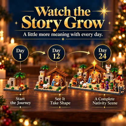 ⛪🎅Nativity Building Advent Calendar | 24 Daily Builds to Create a Complete Christmas Scene✝️