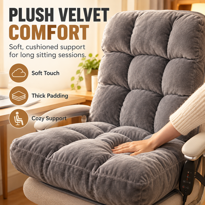 🔥 Heated Chair Cushion – Dual-Zone Plush Seat & Back Warmer with 9 Heat Levels