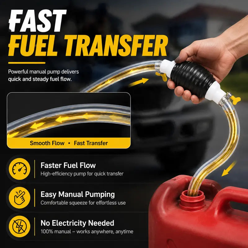 Manual Siphon Pump Kit with 1M Hose