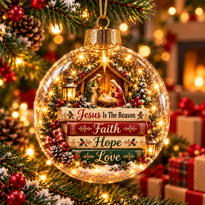 ✝️Christian Nativity Christmas Ornaments – 7-Piece Jesus Birth & Holy Night Collection