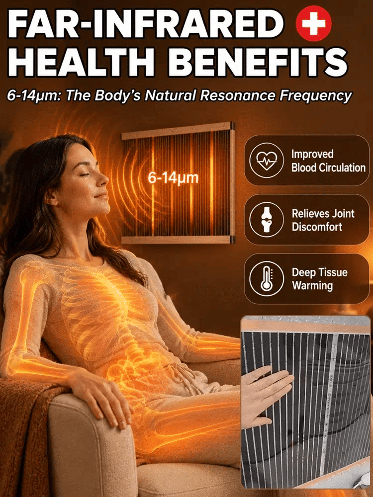 Ultra-Thin Graphene Infrared Wall Heater | 3s Rapid Heating | A+++ Energy Saving | Drill-Free ☀️