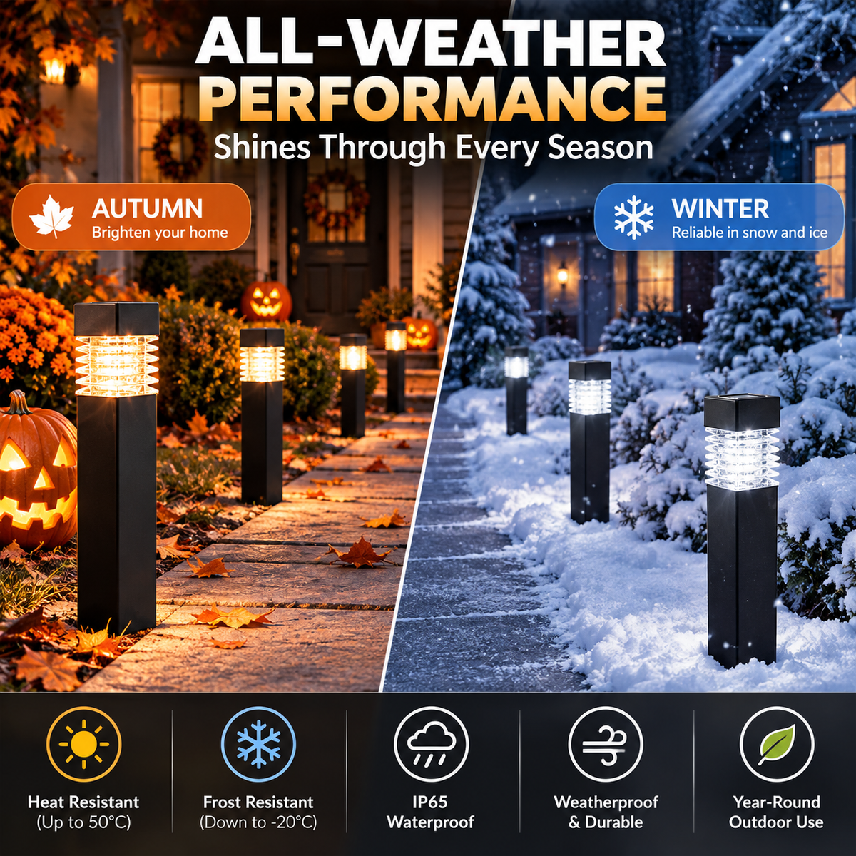 ☀️ Solar Pathway Lights – Wireless Outdoor Lighting for Walkways, Gardens & Yards